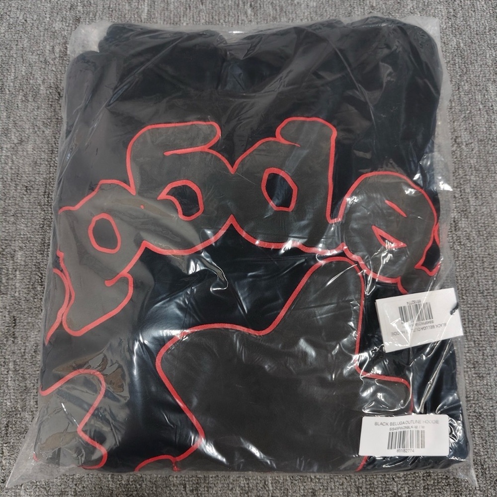 Black Hoodie with Red Graphic